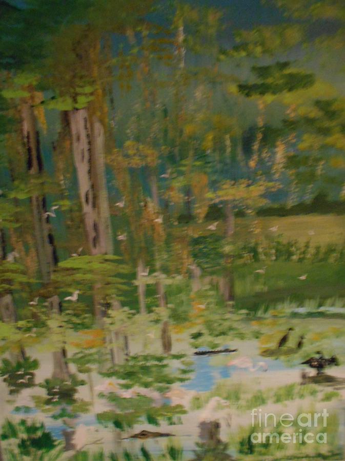 Swamp Heaven Painting # 379 Painting by Donald Northup
