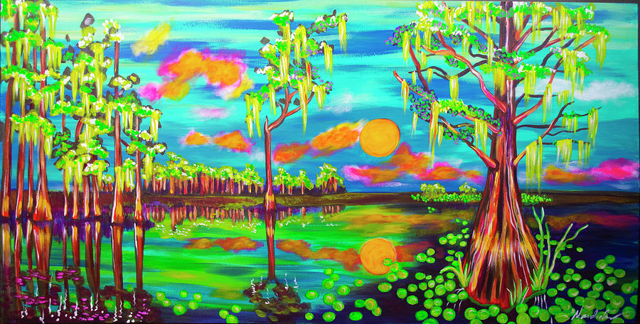 Swampadelic Painting by Mardi Claw