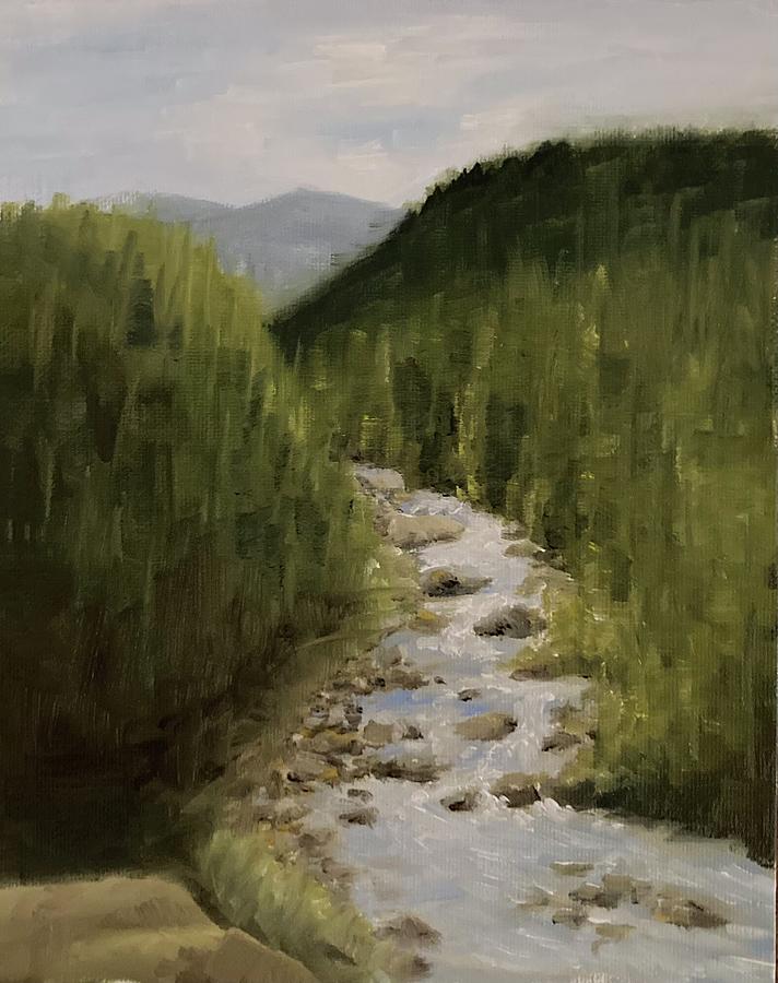 Swan River Painting by Richard Ginnett
