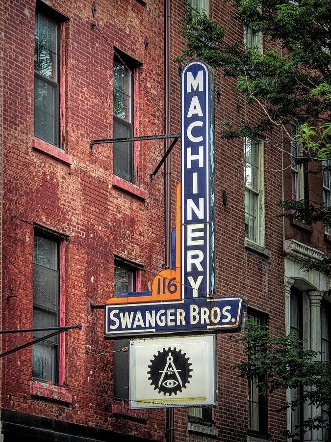 Swanger Brothers Vintage Sign Philadelphia Photograph by Kristia Adams