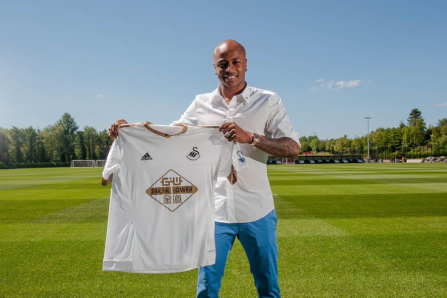Swansea City Unveil New Signing Andre Ayew Photograph by Athena Pictures