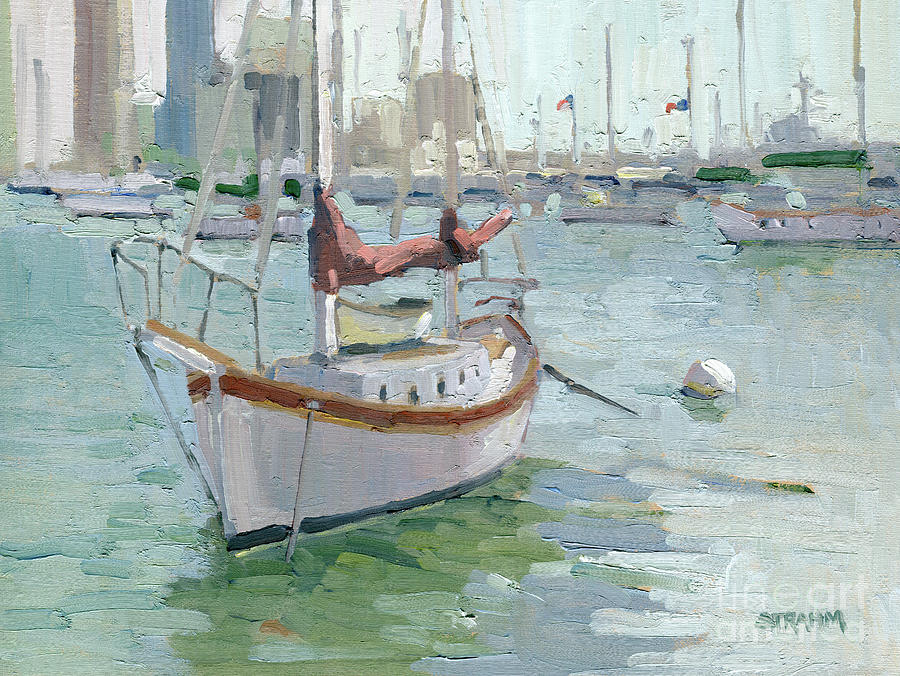 Sway on the Bay - San Diego, California Painting by Paul Strahm