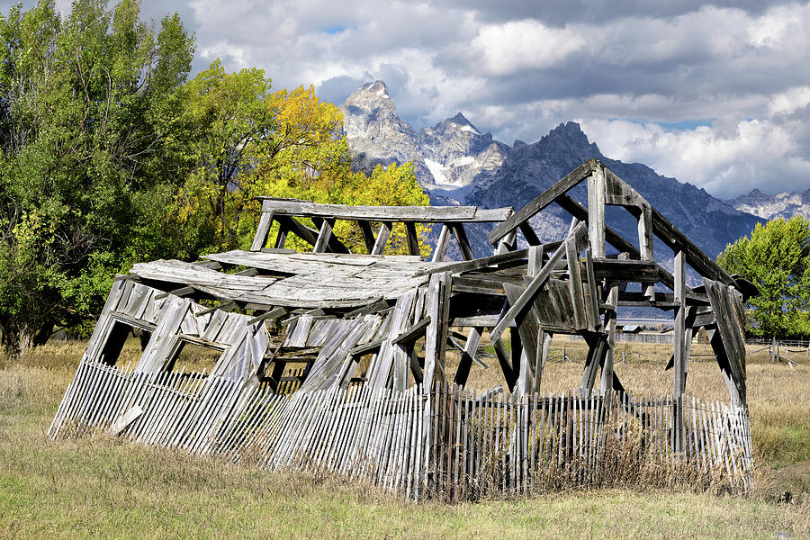 Swayback Chicken Coop in the Grand Tetons  Photograph by Kathleen Bishop