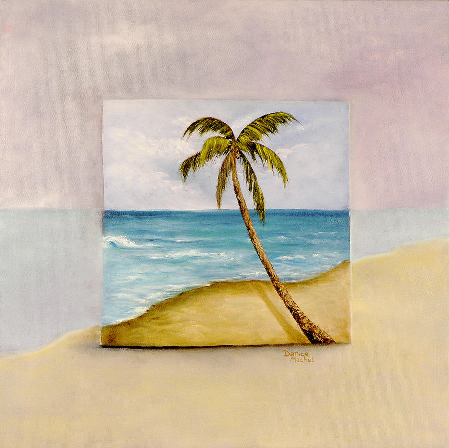 Tropical Island Painting - Swaying Palm by Darice Machel McGuire