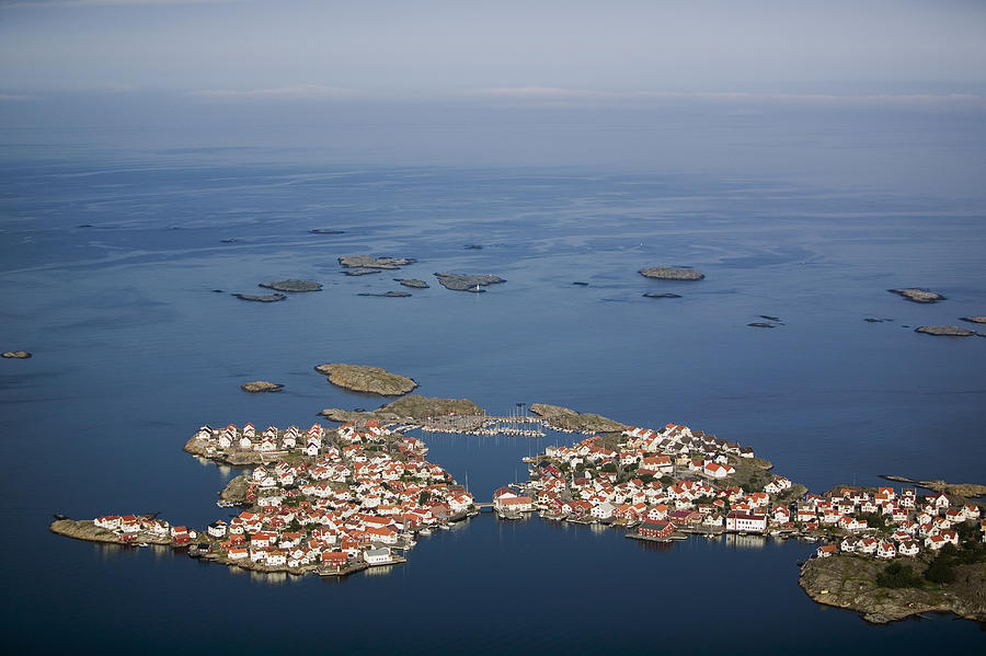 Sweden, Bohuslan, Stromstad, aerial view Photograph by Roine Magnusson