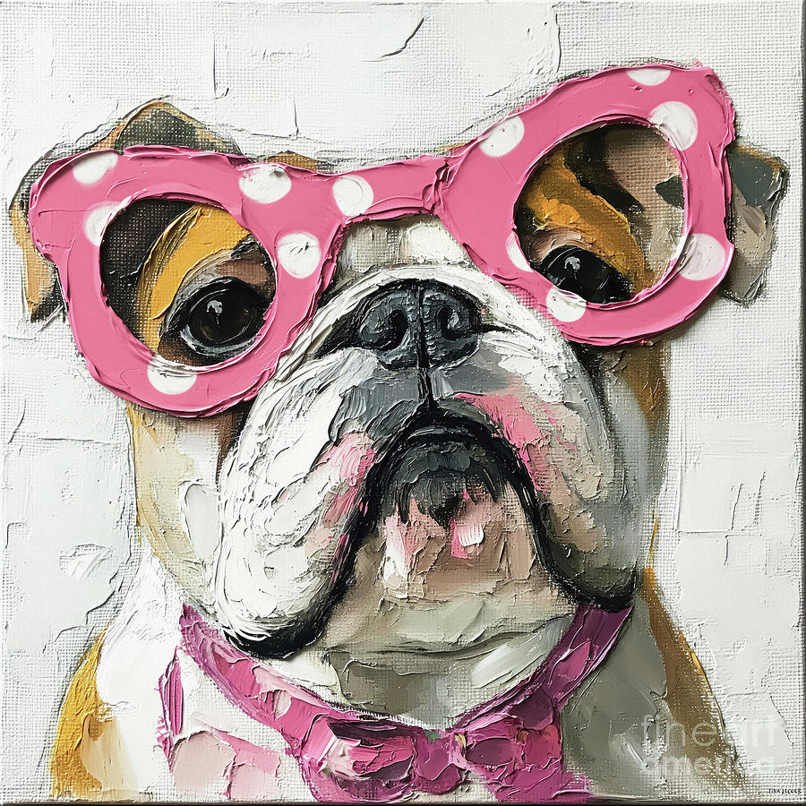 Dog Painting - Sweet Bailey by Tina LeCour
