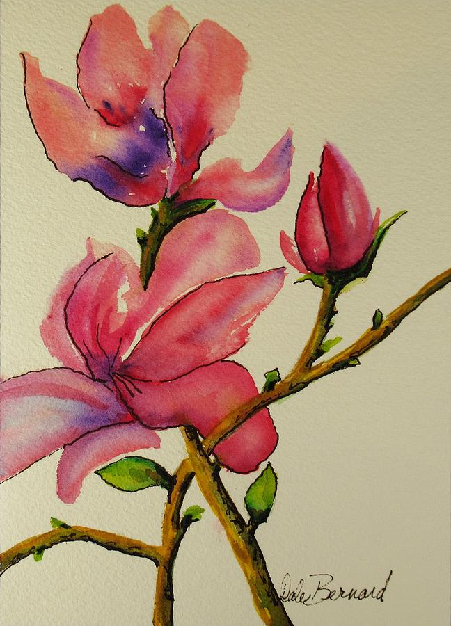 Sweet Bay Magnolia Painting by Dale Bernard