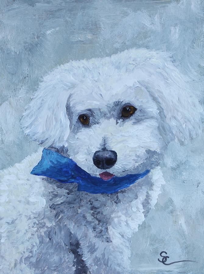Dog Painting - Sweet Buddy by Sue Cable