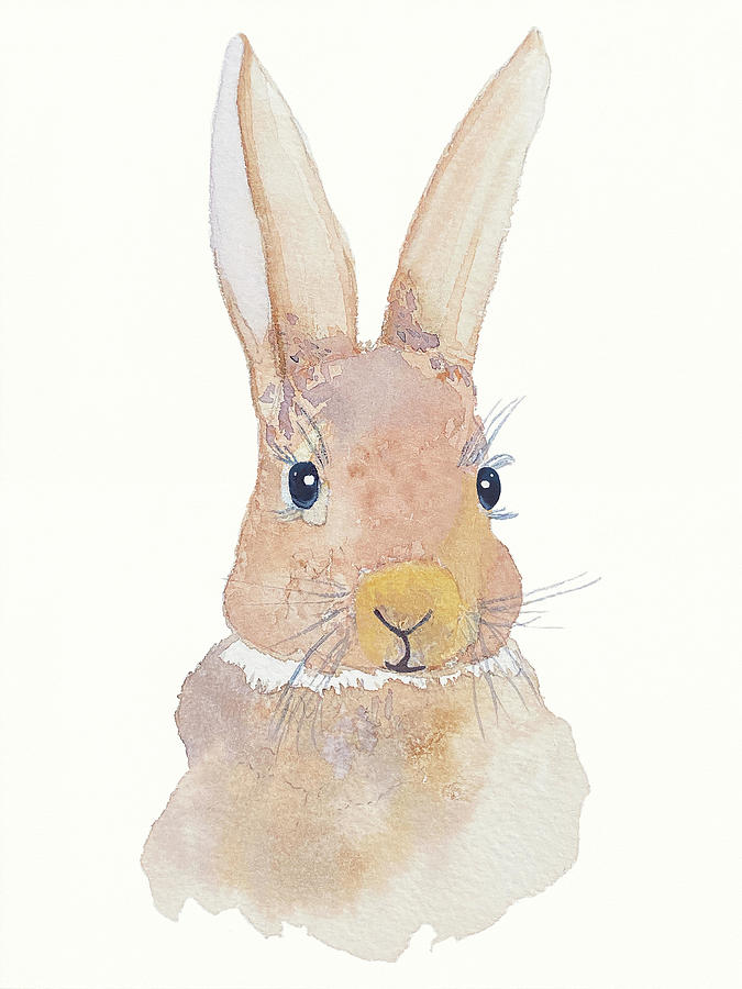 Sweet Bunny Rabbit Painting by Deborah League