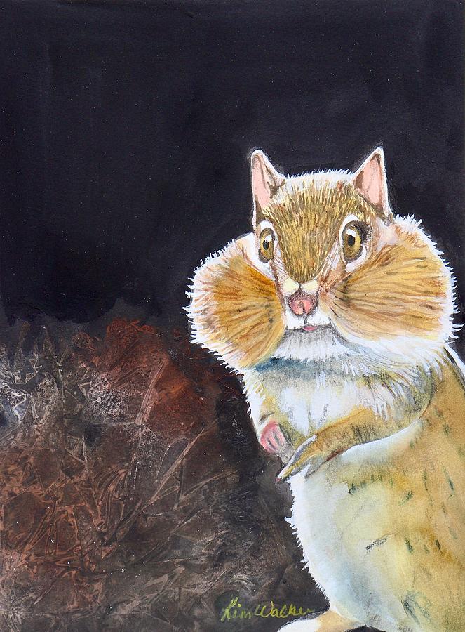 Sweet Cheeks Watercolor Painting by Kimberly Walker