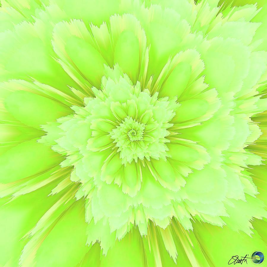 Sweet Corsage In Chartreuse Digital Art by Callie E Austin