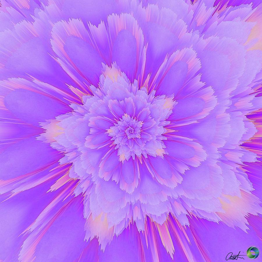 Sweet Corsage In Lavender  Digital Art by Callie E Austin