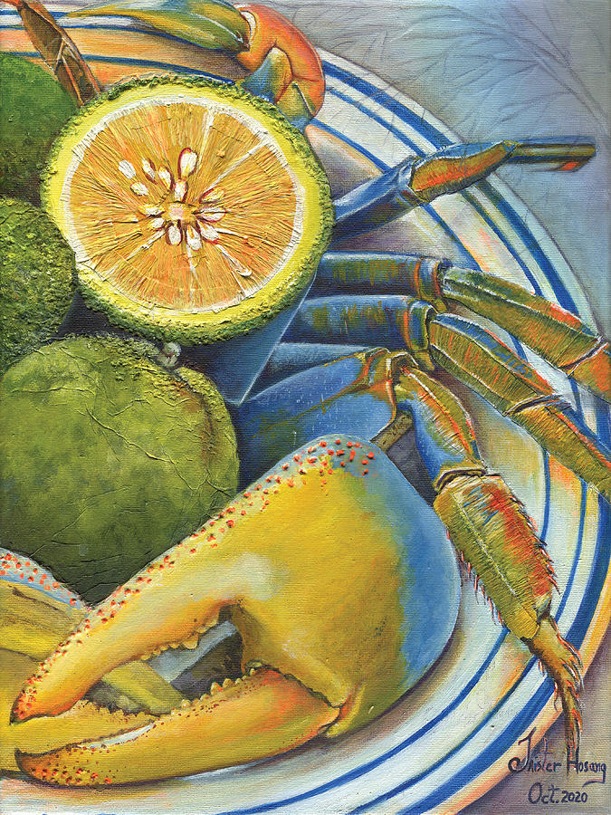Lime Painting - Sweet Crab by Trister Hosang