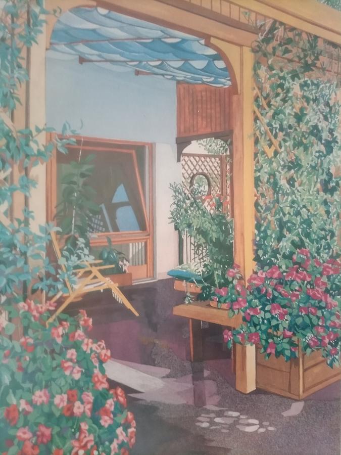 Contemporary Artists Painting - Sweet home by Jafeth Moiane Contemporary Artists Painting - Sweet home by Jafeth Moiane