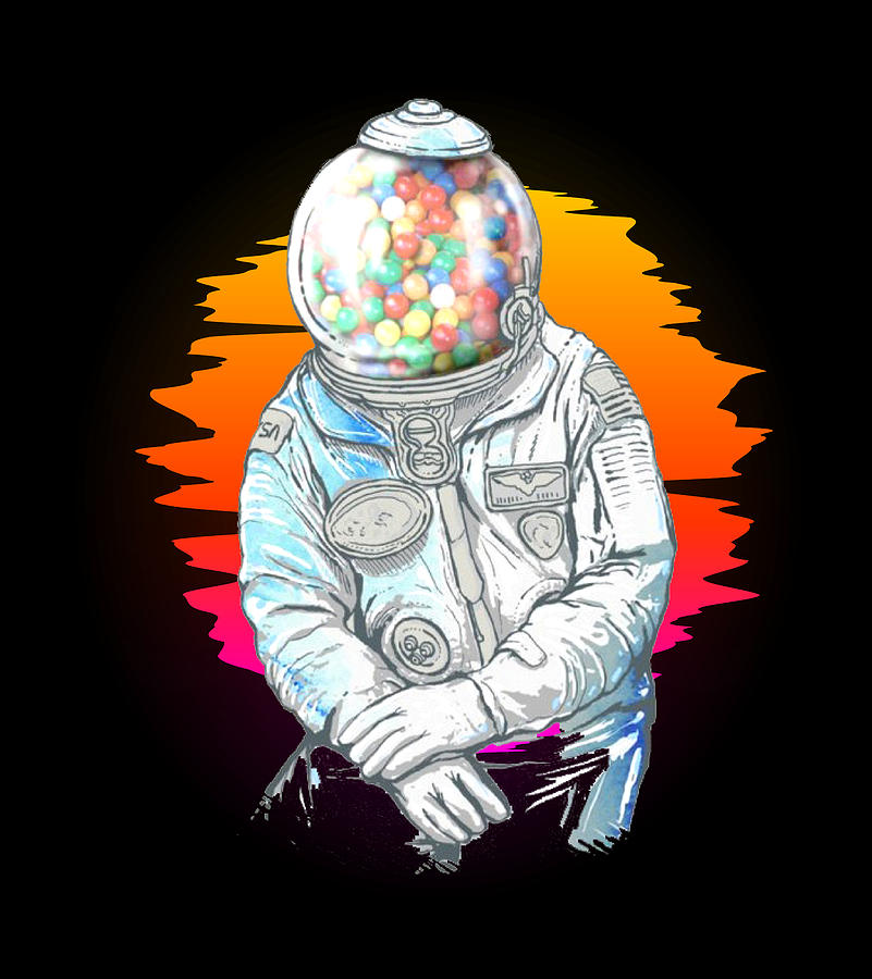 Astronaut Digital Art - Sweet Inside by Sunil Kumar Kashyap
