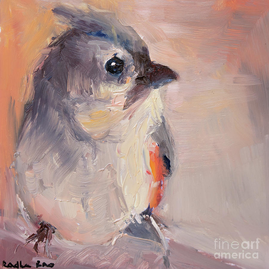 Sweet Little Titmouse  Painting by Radha Rao