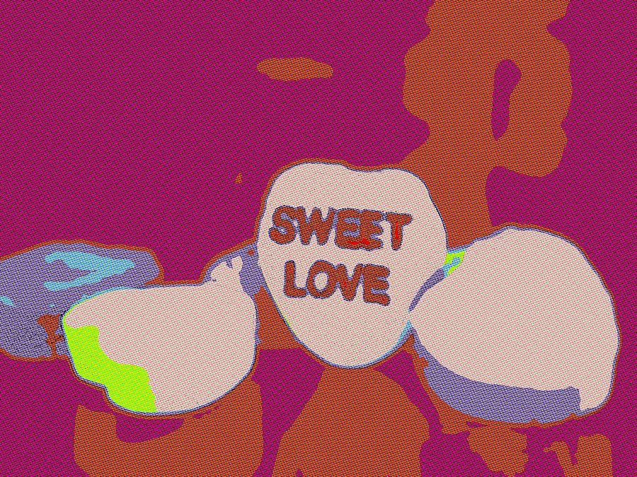Sweet Love Candy - Neon Pop Art Painting by Beautify My Walls