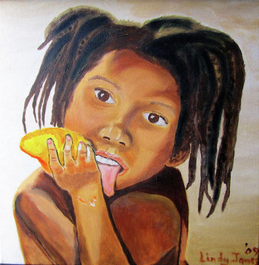 Sweet Mango Painting by Jennylynd James