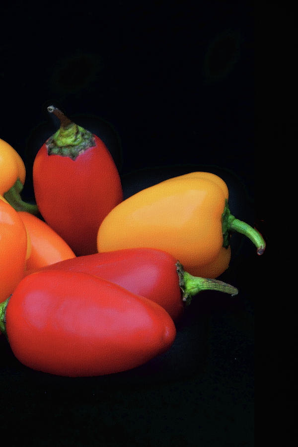 Sweet Mini Peppers - Triptych - No 3 Photograph by Nikolyn McDonald