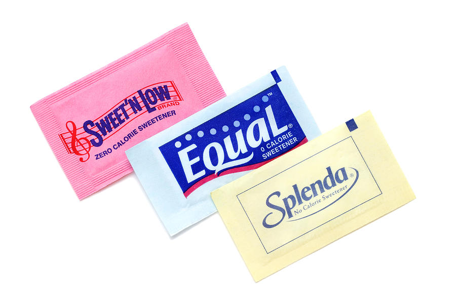Sweet N Low, Equal, and Splenda artificial sweeteners Photograph by NoDerog