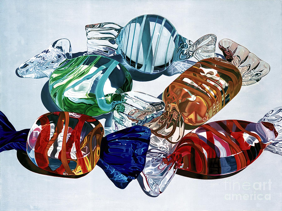 Candy Painting - Sweet Reflections by Joseph Michetti