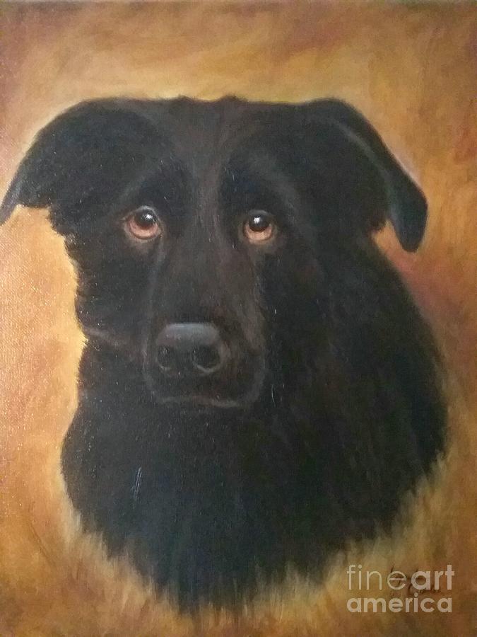Dog Painting - Sweet Sam by Lynda Carter