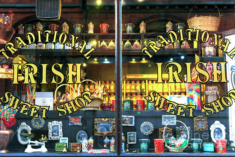 Sweet Shop Window in Dublin Ireland Photograph by John Rizzuto