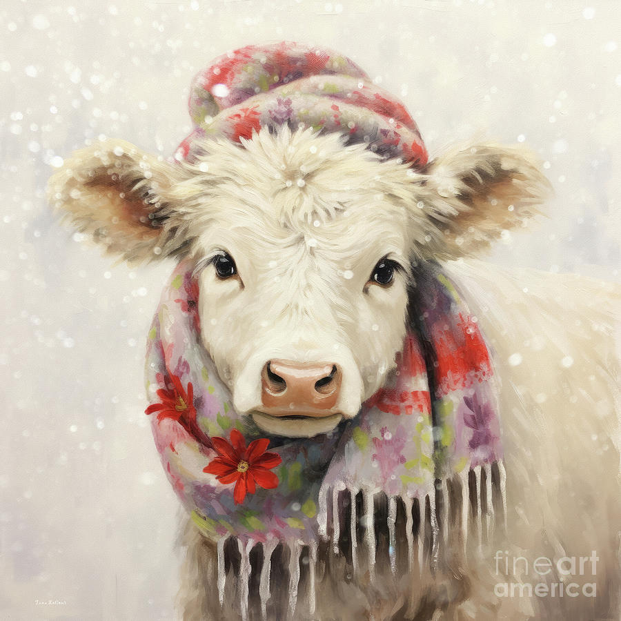 Sweet Snowball Painting by Tina LeCour