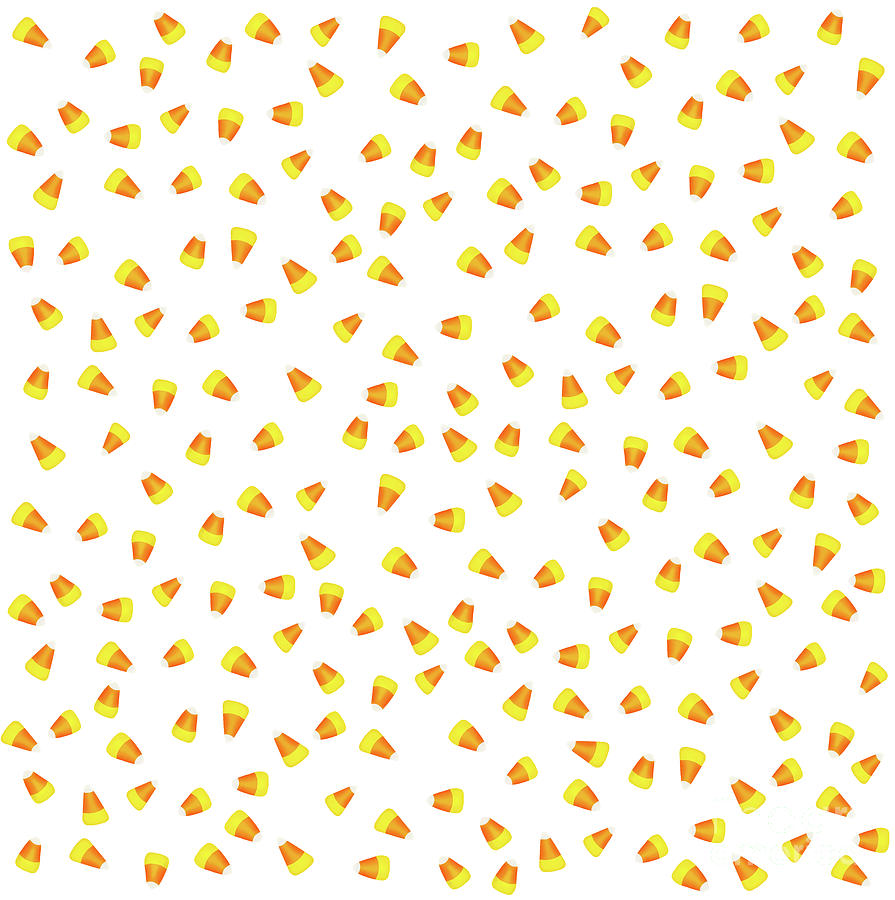 Sweet Sweet Fall Candy Corn Pattern on White Photograph by Colleen Cornelius Sweet Sweet Fall Candy Corn Pattern on White Photograph by Colleen Cornelius