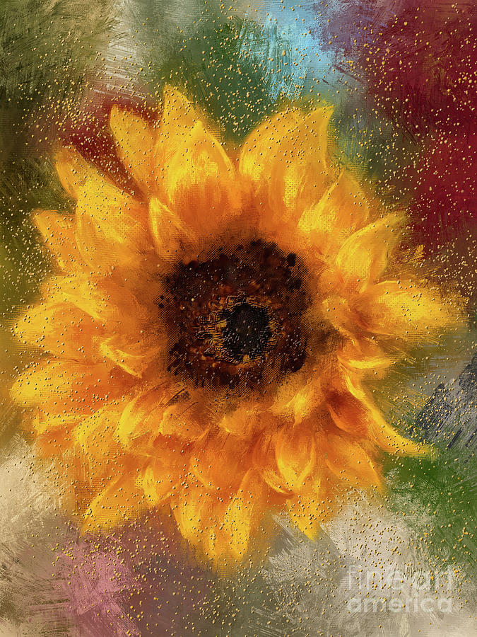 Sweet Sweet Summer Sunflower Digital Art by Lois Bryan