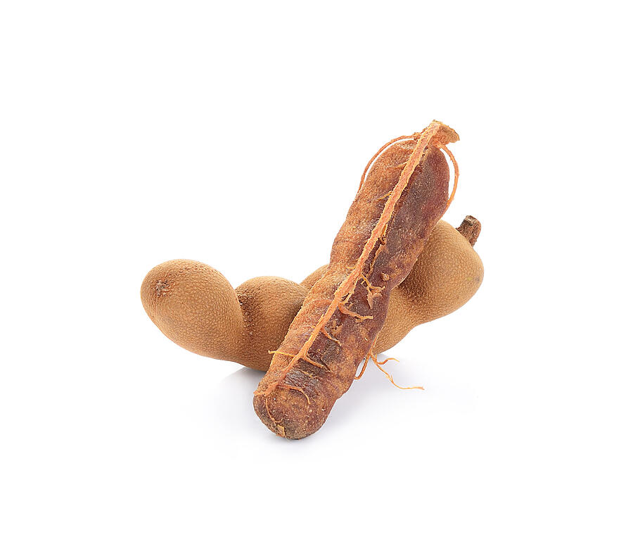 Sweet Tamarind Isolated On White Background Photograph by PreechaTH