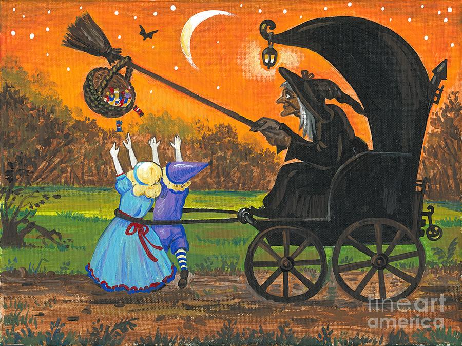 Halloween Painting - Sweet Temptation by Margaryta Yermolayeva