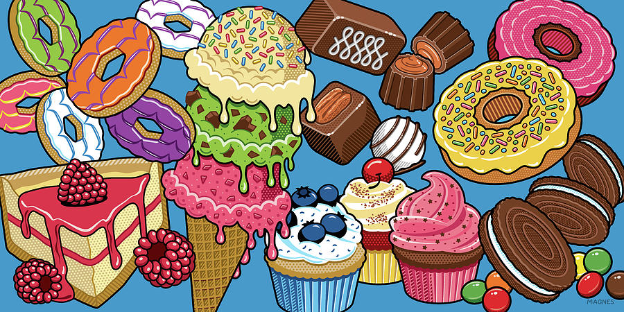 Sweet Tooth Wide Format Digital Art by Ron Magnes