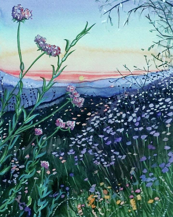 Sweet Topanga Sunset Painting