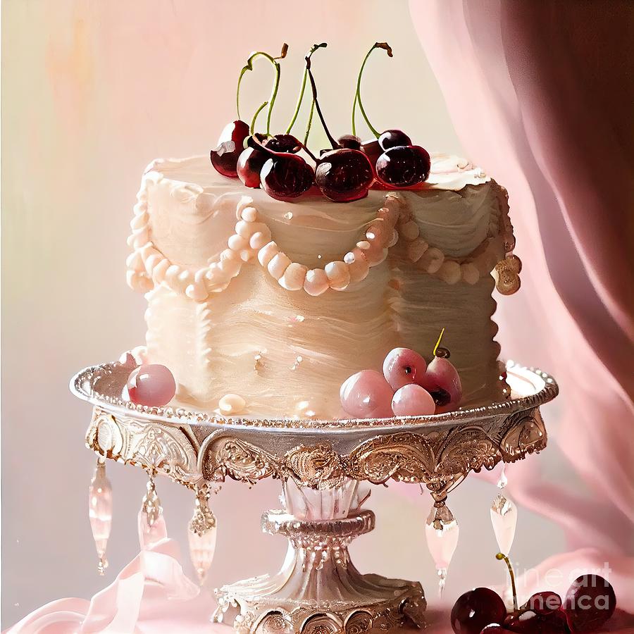 Fancy Cake Painting - Sweetness and Light XI by Mindy Sommers