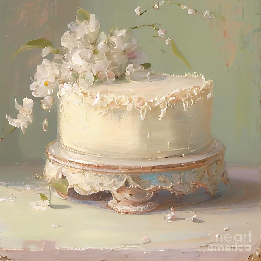 Fancy Cake Painting - Sweetness and Light XXI by Mindy Sommers