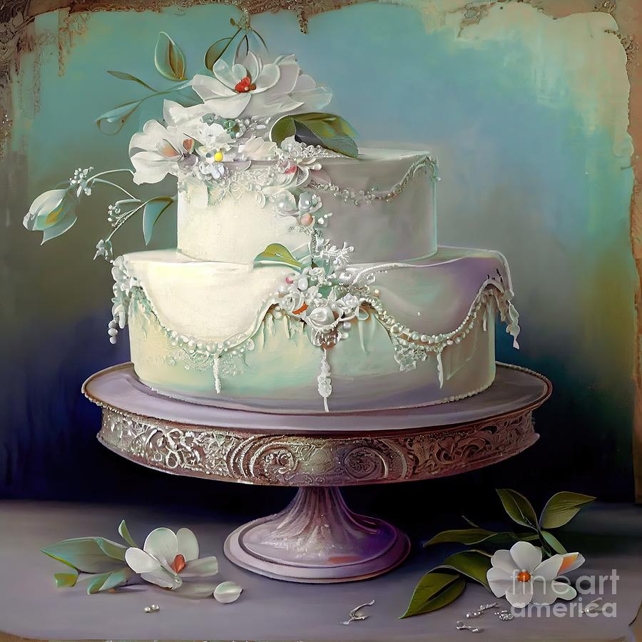 Fancy Cake Painting - Sweetness and Light XXII by Mindy Sommers
