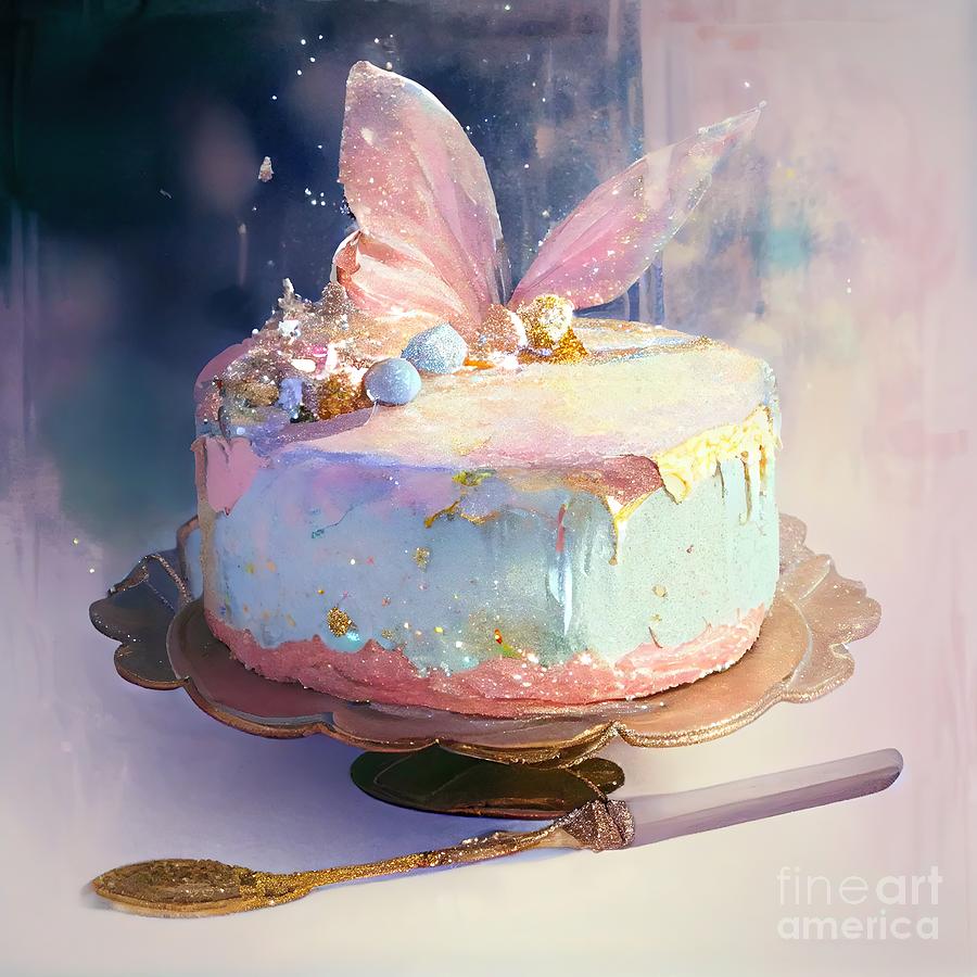 Fancy Cake Painting - Sweetness and Light XXVI by Mindy Sommers
