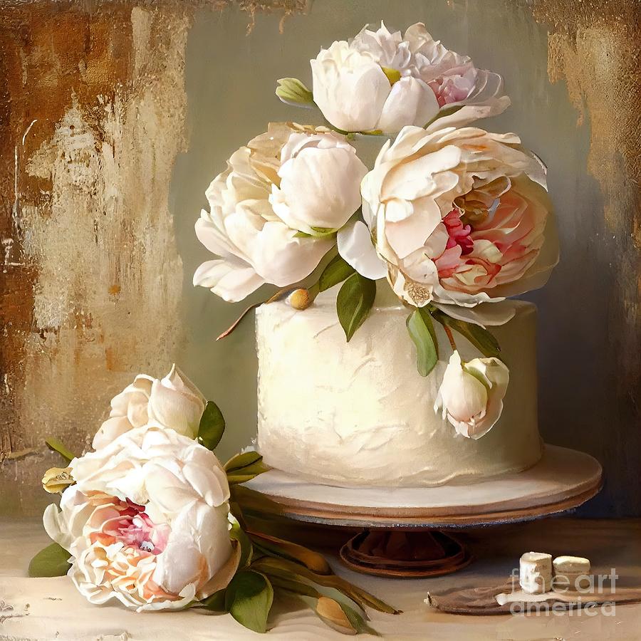 Fancy Cake Painting - Sweetness and Light XXXII by Mindy Sommers