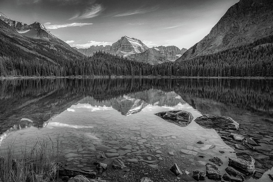 Swiftcurrent Lake in Glacier National Park  Photograph by Harriet Feagin