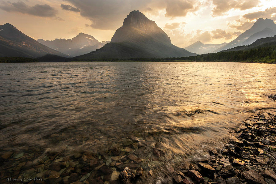 Swiftcurrent Sunset - Special Edition Artist Direct Only Photograph by TS Photo