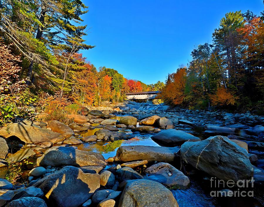 Swiftwater Covered Bridge  Photograph by Steve Brown