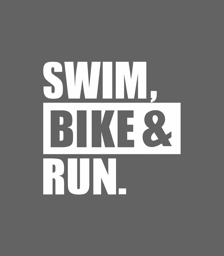 Swim Bike Run Triathlon Digital Art By Ademy Paula Fine Art America