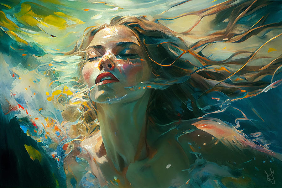 Swim Digital Art by Jackson Parrish