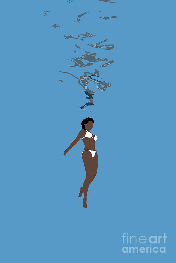 The Swimmer 001 Digital Art by Clayton Bastiani