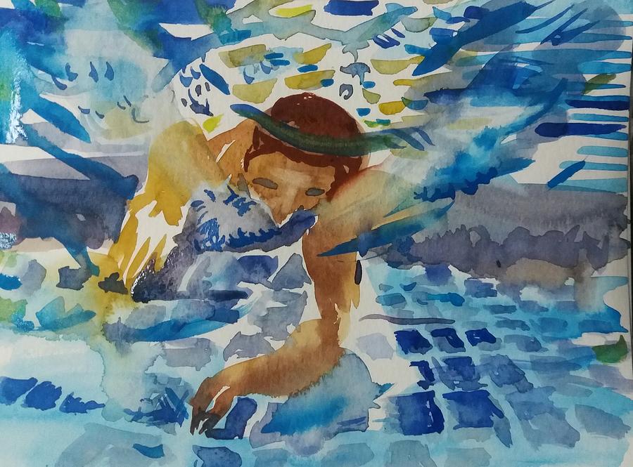 Swimmer Painting by James McCormack