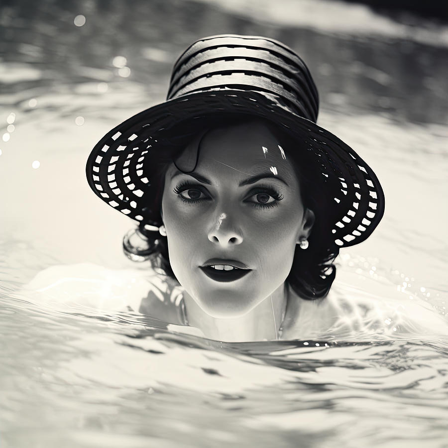Summer Photograph - Swimming Beauty No.1 by My Head Cinema