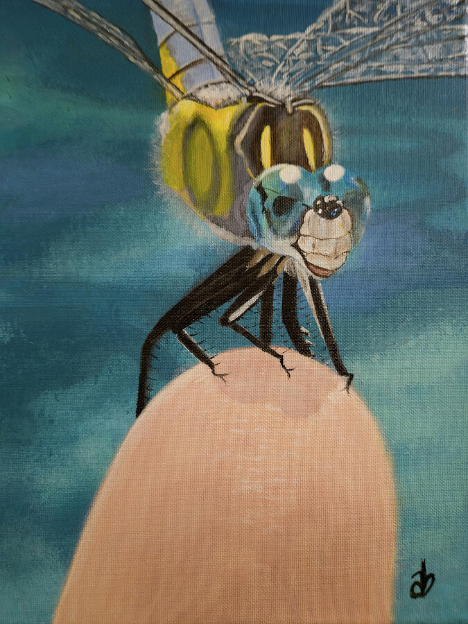 Swimming Buddy Painting by Angela Brunson Swimming Buddy Painting by Angela Brunson