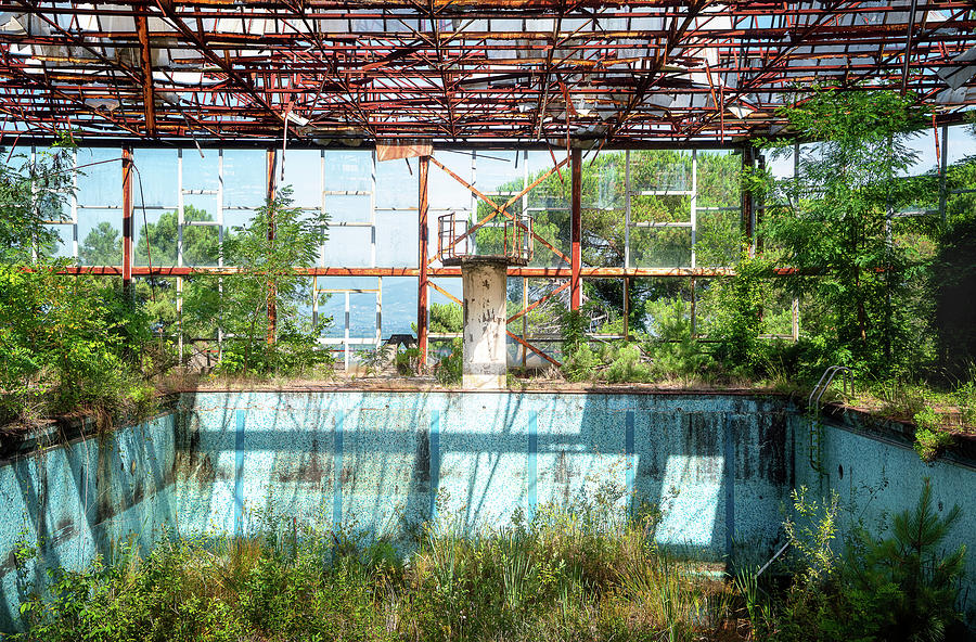 Swimming Pool in Decay Photograph by Roman Robroek