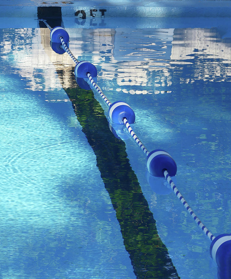 Swimming Pool Reflections Abstract Photograph by Sharon Williams Eng